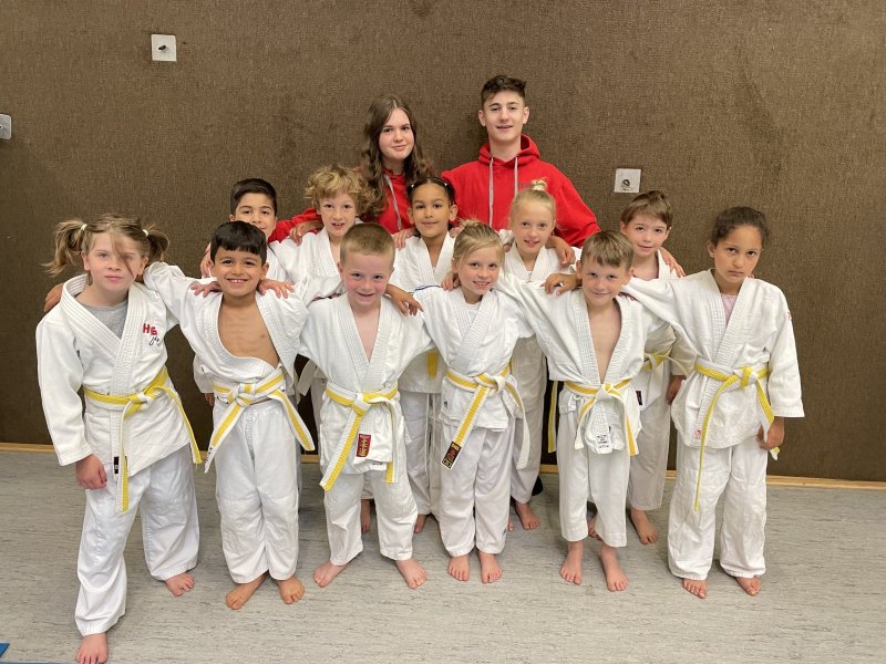 Anfänger*innen Gruppe für Kinder bei unseren Judokas