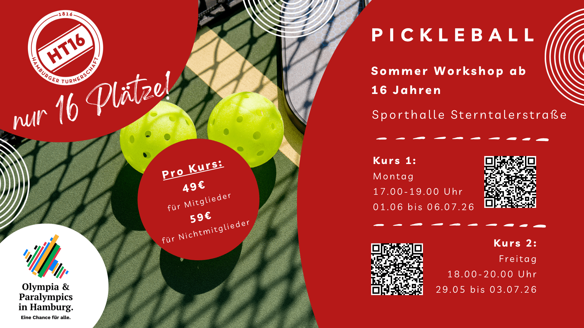 Sommerworkshops Pickleball 2026
